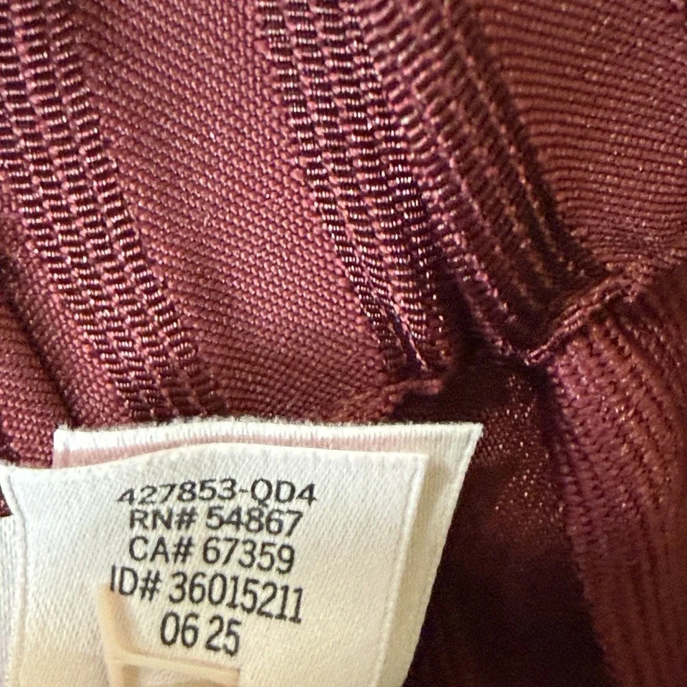 Victoria's Secret Long Sleeve Long Pants 2 Piece Pajamas Size‎ XL Burgundy Cute
